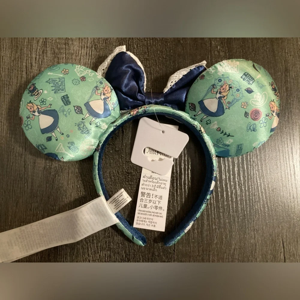 Alice and Wonderland Mickey Mouse Ears headband